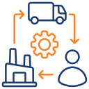 cadena de suministro icon