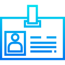 tarjeta de identificación icon