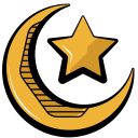 media luna de ramadán icon