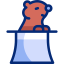 dia de la marmota animated icon