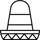 Mexican hat icon
