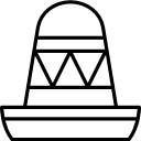 Mexican hat icon