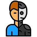 robot humanoide icon