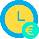 el tiempo es dinero icon