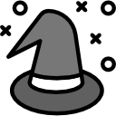 sombrero de bruja icon