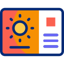 tarjeta postal animated icon