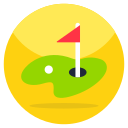 bandera de golf icon