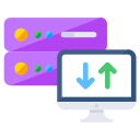 transmisión de base de datos icon