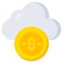 dinero en la nube icon