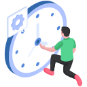 gestión del reloj icon