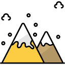 montañas nevadas icon