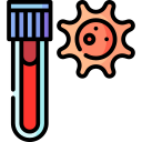 Blood test tube icon