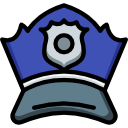 sombrero de policía icon