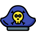 sombrero pirata icon