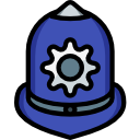 sombrero de policía icon