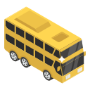 autobús de dos pisos icon