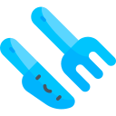 Plastic cutlery icon