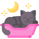 le chat dort icon