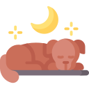 Dog sleep icon
