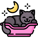 le chat dort icon