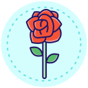 rosa roja icon