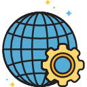 cuadrícula de globo icon