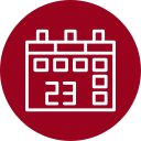 fecha del calendario icon