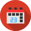 fecha del calendario icon