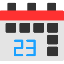 fecha del calendario icon