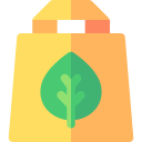 Recyclable bag icon