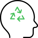 símbolo de reciclaje icon