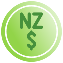 dolar de nueva zelanda icon