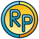 rupia indonesia icon