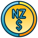 dolar de nueva zelanda icon