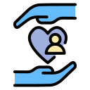 corazón de mano icon