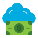 dinero en la nube icon