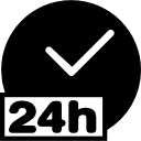 abierto 24 horas icon