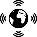 wereldwijde uitzendingen icoon