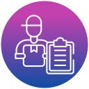 Delivery person icon