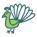 pavo real icon