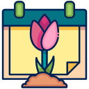 calendario de primavera icon