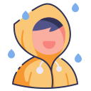 abrigo de lluvia icon