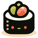 rollo de sushi icon