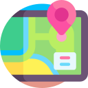 mapa digital icon