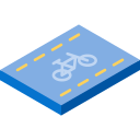 Bicycle lane icon