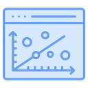 gráfico de dispersión icon