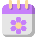 calendario de primavera icon