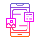 medios de comunicación social icon