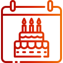 fecha de cumpleaños icon