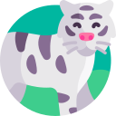 tigre de bengala blanco icon